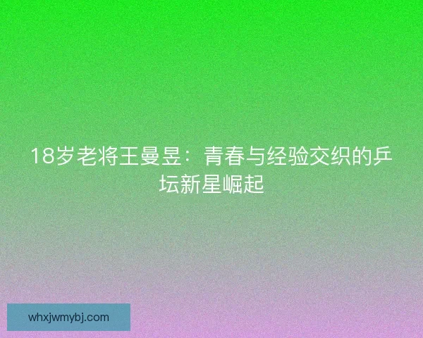 18岁老将王曼昱：青春与经验交织的乒坛新星崛起